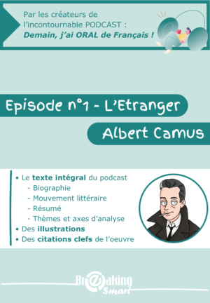 couverture-transcript-l-etranger-albert-camus_breaking-smart_demain-j-ai-oral-de-francais Couverture de notre transcript complet sur l'Etranger de Camus - Demain, j'ai oral de Français
